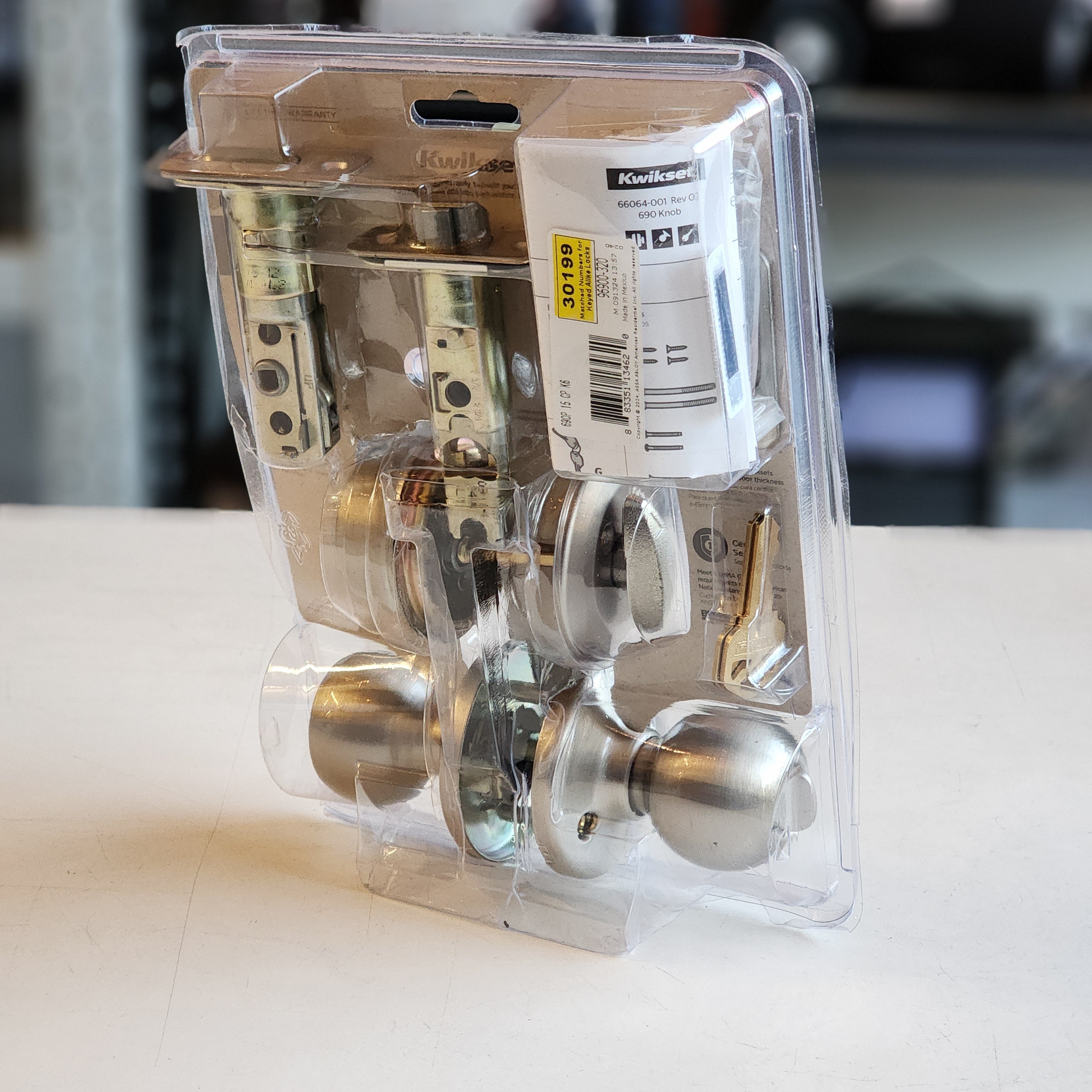 KS SEC POLO COMBO PACK SATIN NICKEL (690P 15 CP K6) KS SEC POLO COMBO PACK SATIN NICKEL (690P 15 CP K6)